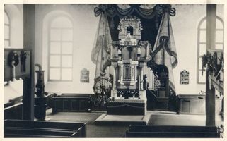 Drigelsdorf, Ort, Kreis Johannisburg Drigelsdorf, Evangellsche Kirche, Altar Дригельсдорф, евангелическая церковь, алтарь