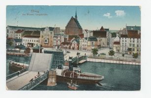Elbing, Stadt, Stadtkreis Elbing Elbing, Am Wasser, Leegebrücke 
