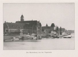 Marienburg, Westpr., Kreis Marienburg Marienburg i. Westpr., Schloß, Ansicht von der Nogatseite Marienburg, Schloß