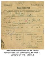 Heinrichswalde Kr. Elchniederung, Kreis Elchniederung  