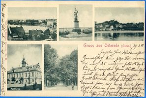 Osterode (Ostpr.), Kreis Osterode Osterode (Ostpr.), 5 Ansichten II Osterode, Stadtmotive