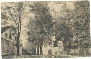 Großwaltersdorf, Kreis Gumbinnen Walterkehmen, Kriegerdenkmal und Kirche I 