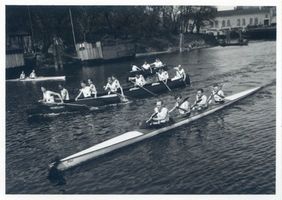 Memel, Stadt, Stadtkreis Memel Memel, Wassersportler, Paddler auf dem Festungsgraben II 