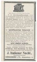 Königsberg (Pr.), Stadtkreis Königsberg Schmiedestraße 15 Königsberg (Pr.), Schmiedestraße, Handelslehranstalt J. Italiener Nachf. Кёнигсберг (Пр.), Шмидештрассе, коммерческое училище «И. Италиенер и наследники»