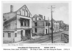 Widminnen, Kreis Lötzen Lötzener Straße, Widminnen