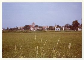 Mohrungen, Stadt, Kreis Mohrungen Mohrungen, Die Stadt von Südosten aus gesehen III 