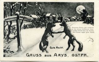 Arys, Kreis Johannisburg Arys, Spaßkarte 