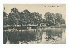 Arys, Kreis Johannisburg Arys, See am Budden-Restaurant 