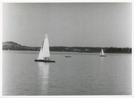  Oberland, Segler auf dem See Оберланд, парусник на озере