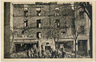 Ebenrode, Stadt, Kreis Ebenrode Stallupönen, Zerstörungen in der Goldaper Straße II Шталлупёнен, разрушения на Голдаперштрассе, II
