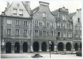 Allenstein, Stadtkreis Allenstein Marktplatz Allenstein, Marktplatz, Giebelhäuser 