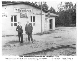 Wilhelmsbruch, Bahnhof, Kreis Elchniederung 