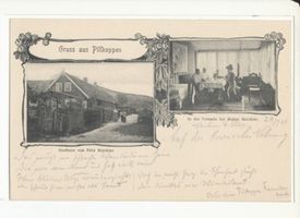 Pillkoppen, Kreis Samland Pillkoppen, Gasthaus Matzkies, Veranda, III 
