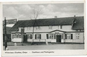 Wildwiese, Kreis Elchniederung Wildwiese fr.Oschke, Gasthaus und Postagentur 