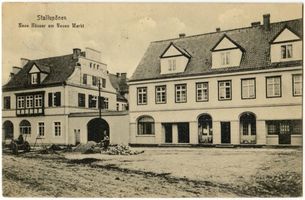 Ebenrode, Stadt, Kreis Ebenrode Stallupönen, Neue Häuser am Neuen Markt 