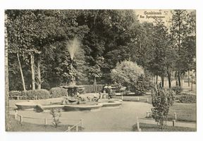 Gumbinnen, Stadt, Kreis Gumbinnen Hindenburgstraße (fr. Lindenstraße) Gumbinnen, Am Springbrunnen Гумбиннен, у фонтана
