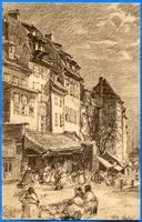 Königsberg (Pr.), Stadtkreis Königsberg Fischmarkt Königsberg (Pr.), Fischmarkt, Zeichnung Königsberg, Fischmarkt