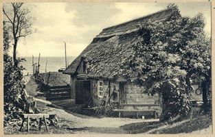 Nidden, Kreis Memel Nidden, Schornsteinloses Fischerhaus II 