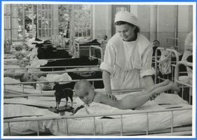 Georgenswalde, Kreis Samland Georgenswalde, Erholungsheim für tuberkulosekranke Kinder 1954 