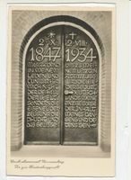 Hohenstein Kr. Osterode, Stadt, Kreis Osterode Hohenstein i. Ostpr., Reichsehrenmal Tannenberg, Tor zur Hindenburggruft II 