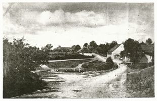 Starkenicken, Kreis Insterburg Starkenicken, Ortsansicht Штаркениккен, вид посёлка