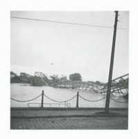 Tilsit, Stadt, Stadtkreis Tilsit Tilsit, Die gesprengte Luisen-Brücke V 
