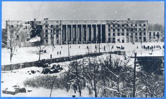 Königsberg (Pr.), Stadtkreis Königsberg Adolf-Hitler-Platz Königsberg (Pr.), Nordbahnhof, Kriegsschäden Кёнигсберг (Пр.), Северный вокзал, военные повреждения