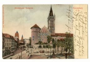 Königsberg (Pr.), Stadtkreis Königsberg Kantstraße (fr. Prinzessinstraße) Königsberg (Pr.), Altstädtischer Kirchplatz Königsberg, Kaiser Wilhelm Denkmal