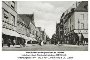 Insterburg, Stadt, Stadtkreis Insterburg Hindenburgstraße (fr. Goldaper Straße֨枆蟬뚶ße)