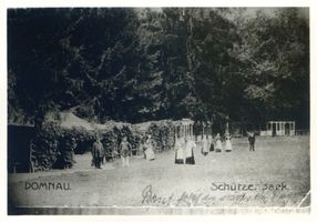 Domnau, Stadt, Kreis Bartenstein Domnau, Schützenpark 