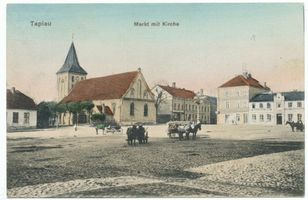 Tapiau, Kreis Wehlau Marktplatz Tapiau Markt mit Kirche I 