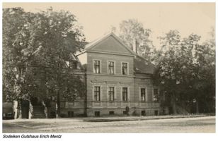 Sodeiken, Kreis Gumbinnen Sodeyken, Gutshaus Erich Mentz, Vorderansicht 