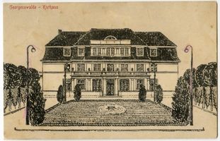 Georgenswalde, Kreis Samland Georgenswalde, Kurhaus, Zeichnung Георгенсвальде, курортный дом, рисунок