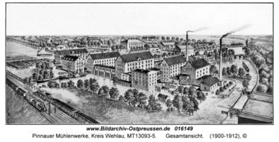 Pinnauer Mühlenwerke, Kreis Wehlau 