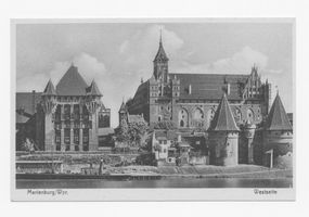 Marienburg, Westpr., Kreis Marienburg Marienburg, Die Burg von der Westseite Мариенбург, замок с западной стороны