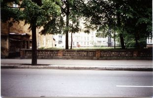 Tilsit, Stadt, Stadtkreis Tilsit Hohe Straße Tilsit (Советск), Blick über die ehemalige Hohe Straße in die Gartenstraße 