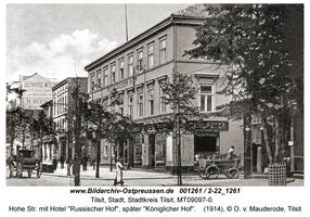 Tilsit, Stadt, Stadtkreis Tilsit Hohe Straße