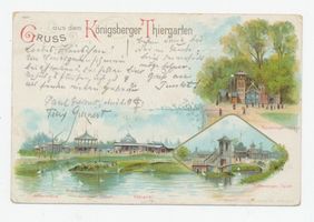 Königsberg (Pr.), Stadtkreis Königsberg Königsberg (Pr.), Affenhaus, Raubvogelhaus, Großer Teich, Meierei, Schwanen Teich Königsberg, Tiergarten