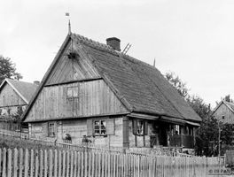 Himmelforth, Kreis Mohrungen Himmelforth, Hölzernes Bauernhaus Nr. 53 