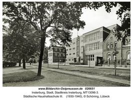 Insterburg, Stadt, Stadtkreis Insterburg Wilhelmstraße 25  Insterburg, Wilhelmstraße und Umgebung