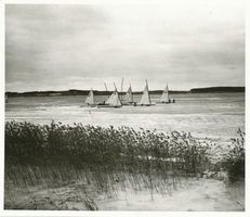  Angerburg, Eissegler auf dem Schwenzaitsee V Masurische Seen
