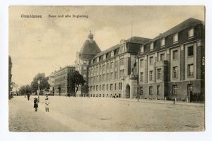 Gumbinnen, Stadt, Kreis Gumbinnen Königsplatz Gumbinnen, Neue und alte Regierung Gumbinnen, Regierung