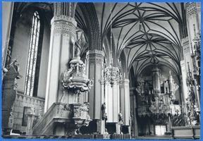 Frauenburg, Kreis Braunsberg Frauenburg, Dom, Innenansicht mit Blick auf die Orgel III Frauenburg, Dom