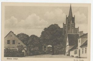 Rhein Kr. Lötzen, Kreis Lötzen Rhein Kr. Lötzen, An der Kirche 