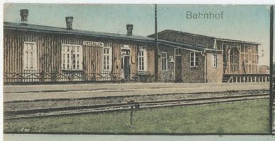 Drigelsdorf, Ort, Kreis Johannisburg Drygallen, Bahnhof 