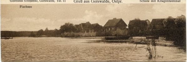 Gerswalde, Ort, Kreis Mohrungen Gerswalde, Flachsee 