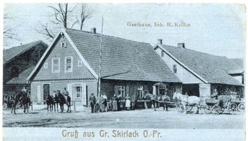 Groß Skirlack, Kreis Angerapp Groß Skirlack, Gasthaus Inh. H. Kröhn 