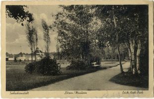 Lötzen, Stadt, Kreis Lötzen Lötzen, Seebadeanstalt und Erich-Koch-Park Лётцен, морская купальня и парк Эриха Коха