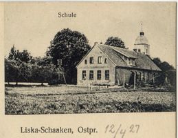 Liska-Schaaken, Kreis Samland Liska-Schaaken, Schule Лиска-Шаакен, школа