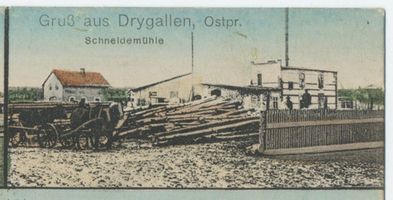 Drigelsdorf, Ort, Kreis Johannisburg Drygallen, Schneidemühle Дригаллен, лесопилка